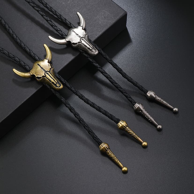 Cross-Border Bull Head Necklace for Men and Women, Fashionable Retro Alloy Bull Personalized Sweater Chain, Creative Versatile Casual Universal Necklace