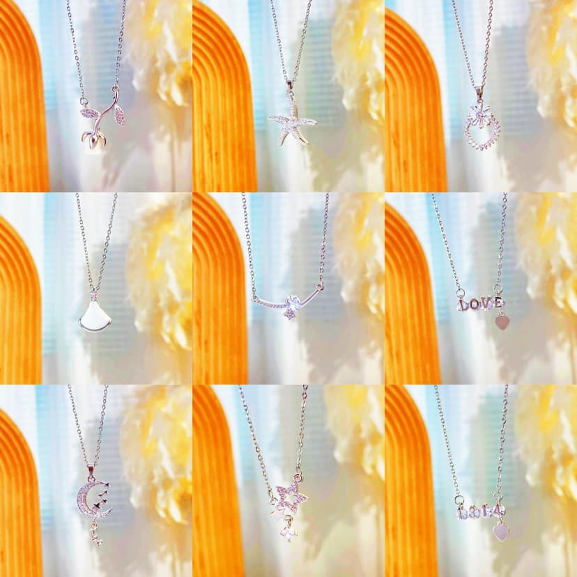 The Treasure of the Store, Douyin's Popular Silver Collection Titanium Steel Necklace, Fashionable Accessible Luxury High-End Accessories Ins Factory Price