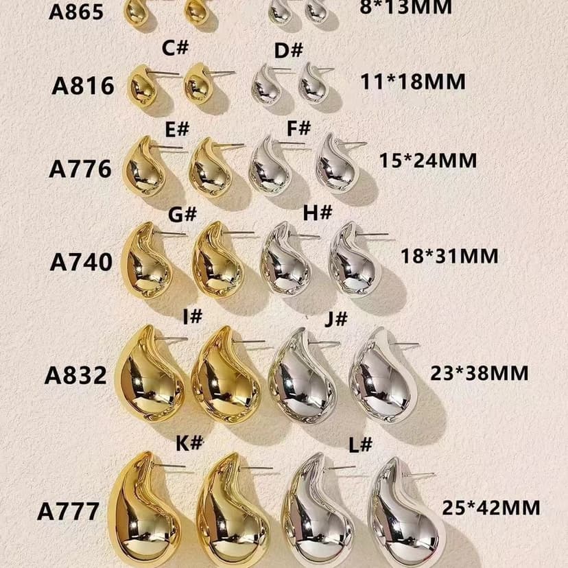 Amazon Explosions Water Drop Earrings CCB Glow Hollow Earrings European and American Cross-border Advanced Design Temperament Earrings