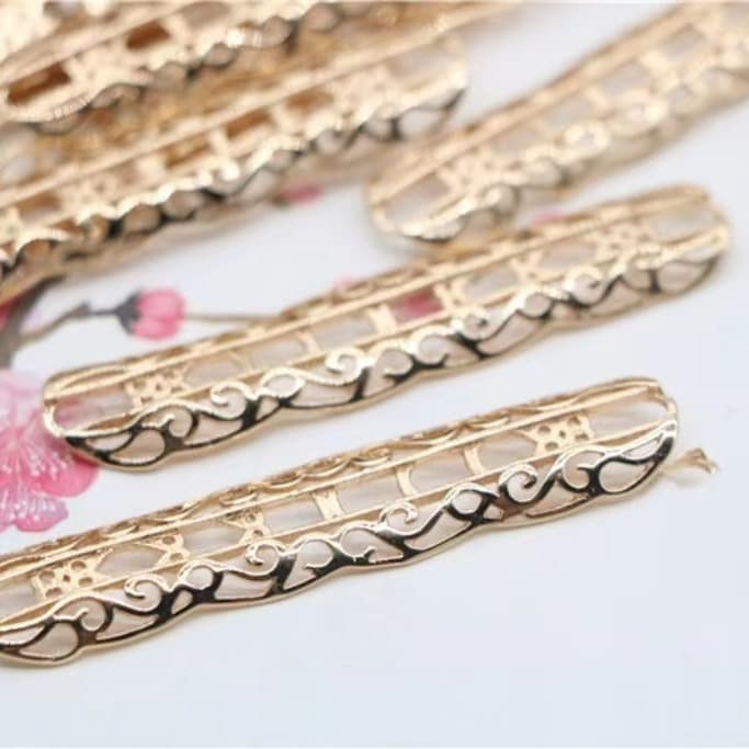 DIY copper jewelry accessories hollow strip 60 * 13MM copper jewelry accessories source factory direct wholesale