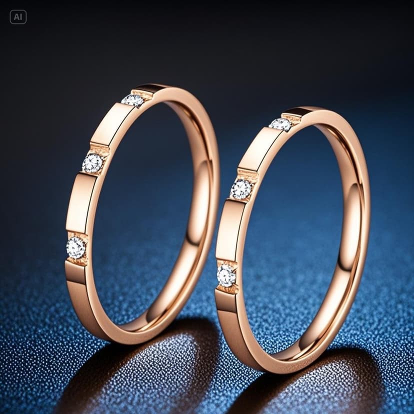 Stainless Steel Ring Women's No Fading Niche High-end Ins All-match Girl's Diamond-encrusted Titanium Steel Jewelry Cross-border Bracelet