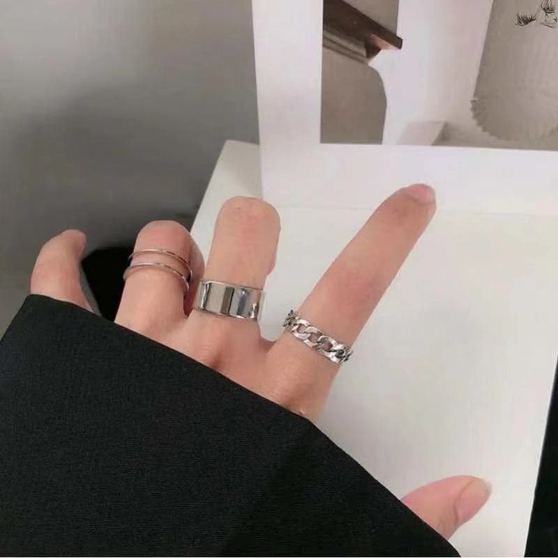 Elegant and brilliant ring women's personality opening simple index finger joint ring cold wind retro ring factory direct sales