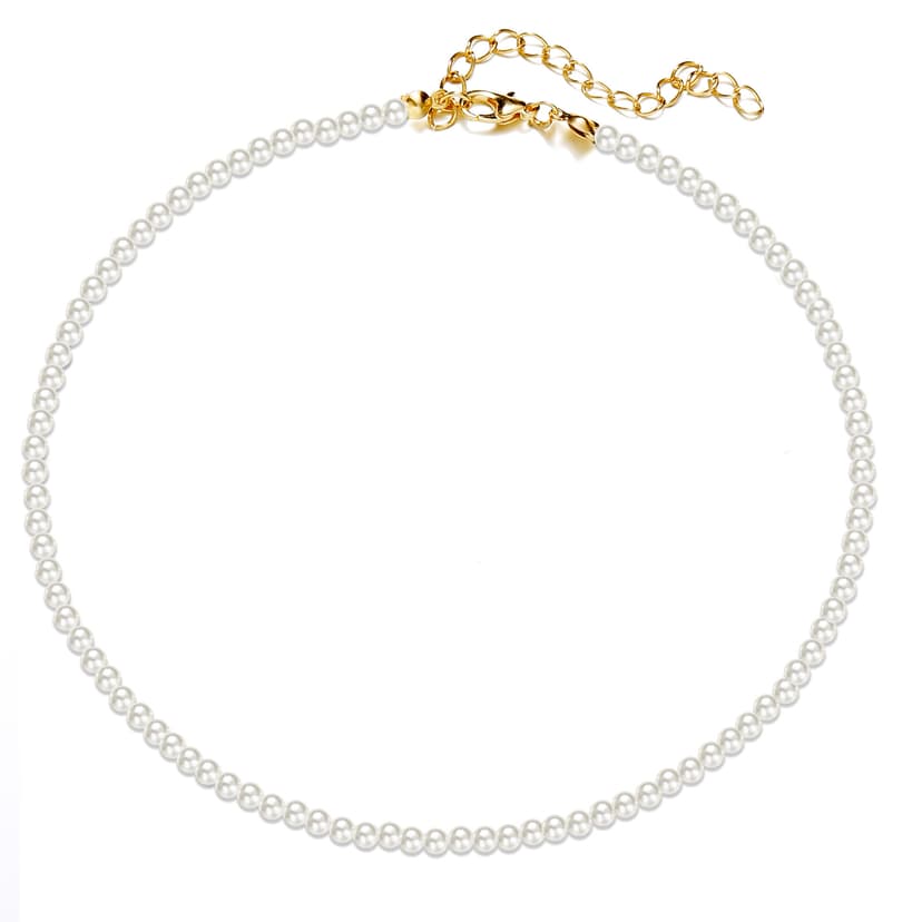 Cross-Border New Product Retro Pearl Necklace High-End Simple Temperament Fashionable Fresh Pearl Clavicle Chain Necklace Wholesale