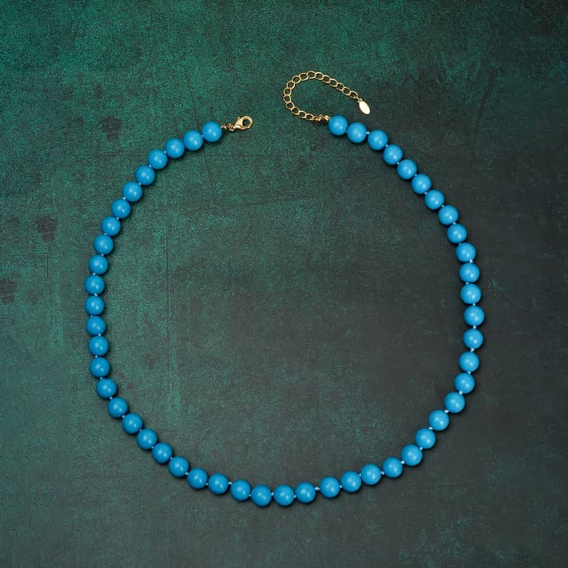 Qingdao Vintage Retro Dopamine New Rainbow Color Clavicle Chain Versatile Necklace Fashion Trendy Accessory