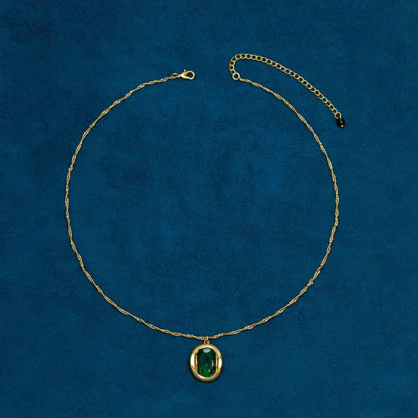 New Chinese Style Fashion Versatile Pendant Necklace for Women, Light Luxury Niche Design, High-End Clavicle Chain Necklace Accessories