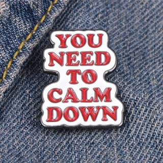 European and American Simple Cross-border English Short Sentence Series Brooch Cross-border Color Inspirational Quotations Letter Shape Metal Badge
