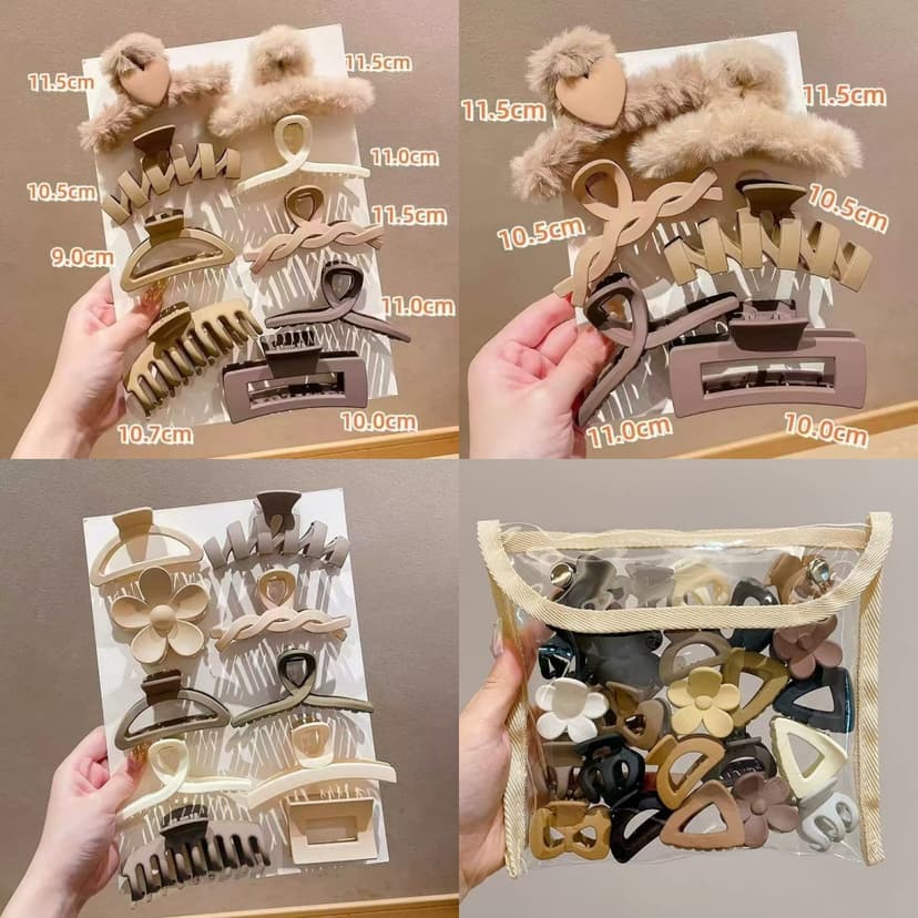 Large Claw Clip for Women, Hair Clip for Back of Head, New Style Hair Accessory, Shark Clip, High-End Hairpin, Hair Ornament
