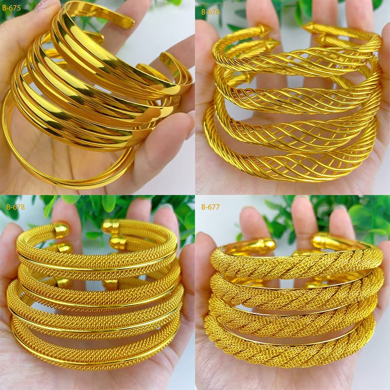 New European and American Ins Style Sand Gold Bracelet Fashionable Commuter Ladies High-End Bracelet Bracelet Accessible Luxury Bracelet