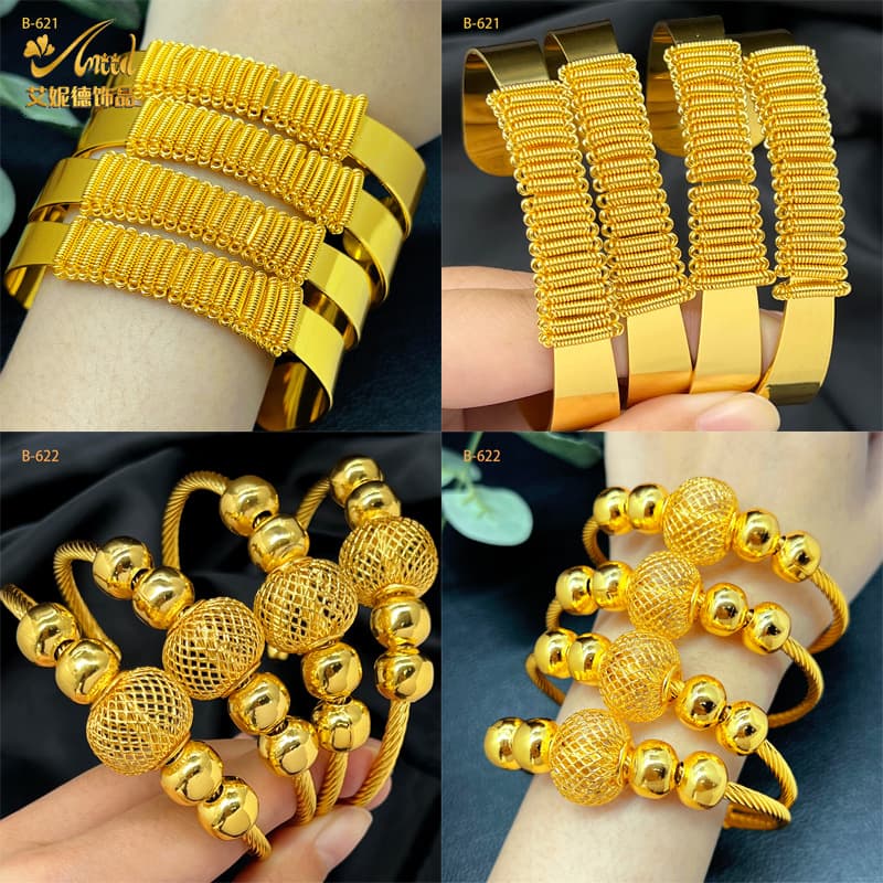 2024 Cross-border New European and American Open Bracelet Personality Simple Fashion Niche Design Bracelet Jewelry Women Wholesale