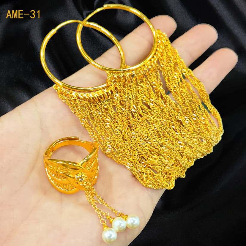 Xinjiang long elegant tassel earrings exaggerated personalized party earrings versatile popular geometric earrings factory wholesale