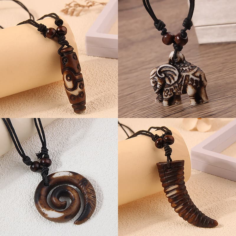 European and American Fashion Ethnic Style Sky Eye Bead Pendant Temperament Men's Necklace Women's Long Necklace Universal
