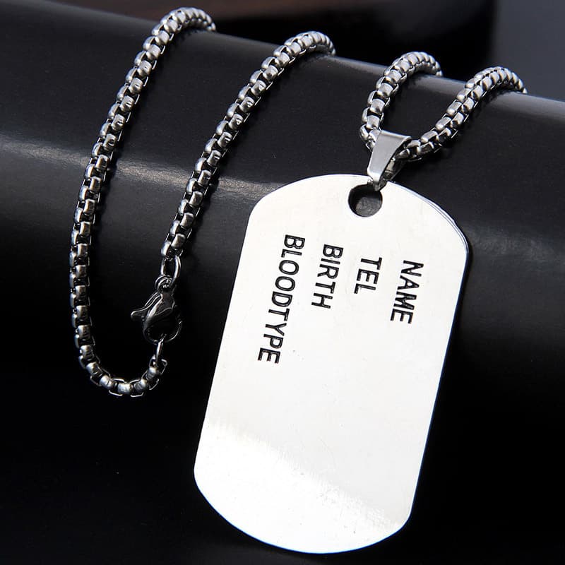 Fashionable and Simple Shield Personality Temperament Unisex Long Necklace