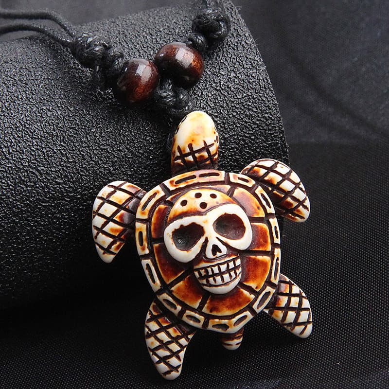 1 Piece of Fashionable Ethnic Style Auspicious Turtle Personalized Temperament Unisex Long Necklace
