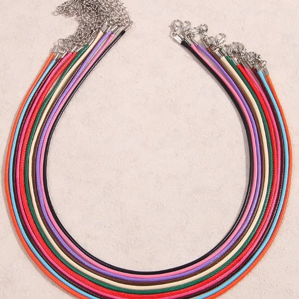 1 Bold Fashion Solid Color Rope Hemp Rope Necklace Making Accessories Accessories